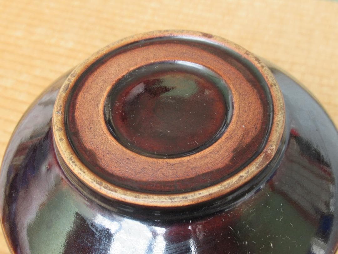 ◆希少美品 1850年頃 江戸後期◆古唐津焼 唐草模様 鉄釉 徳利 蛇の目高台