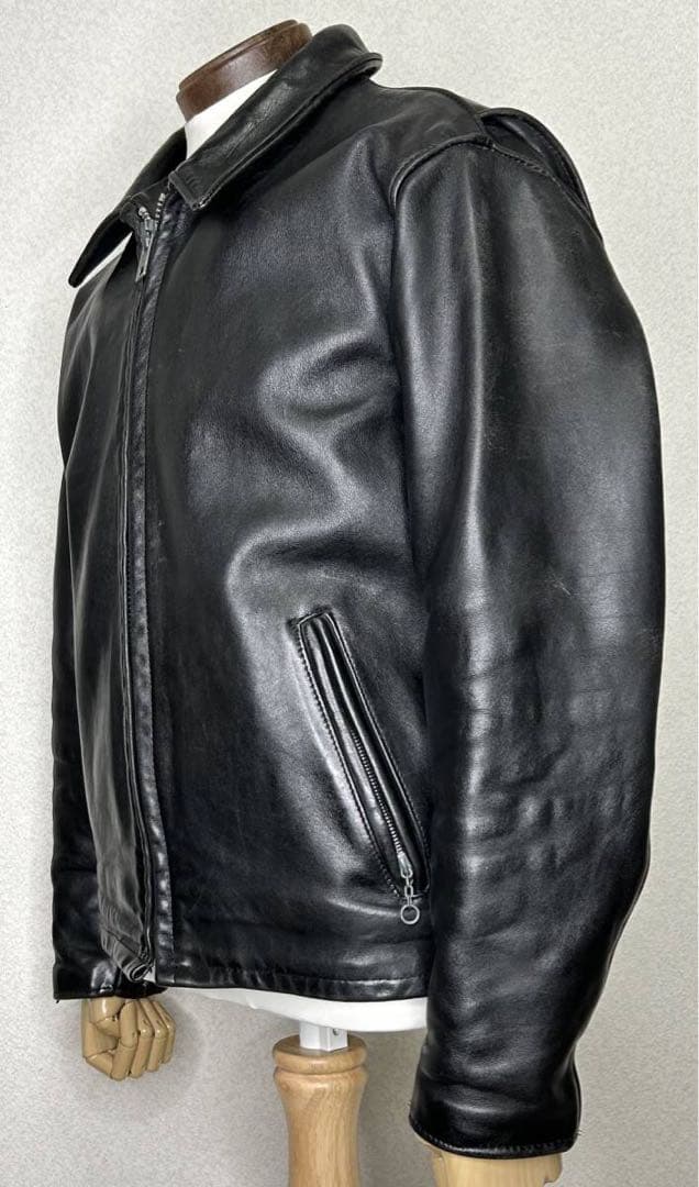 ⑤schott【40】652 米国製◇革ジャンninjaハーレーgpzショベル