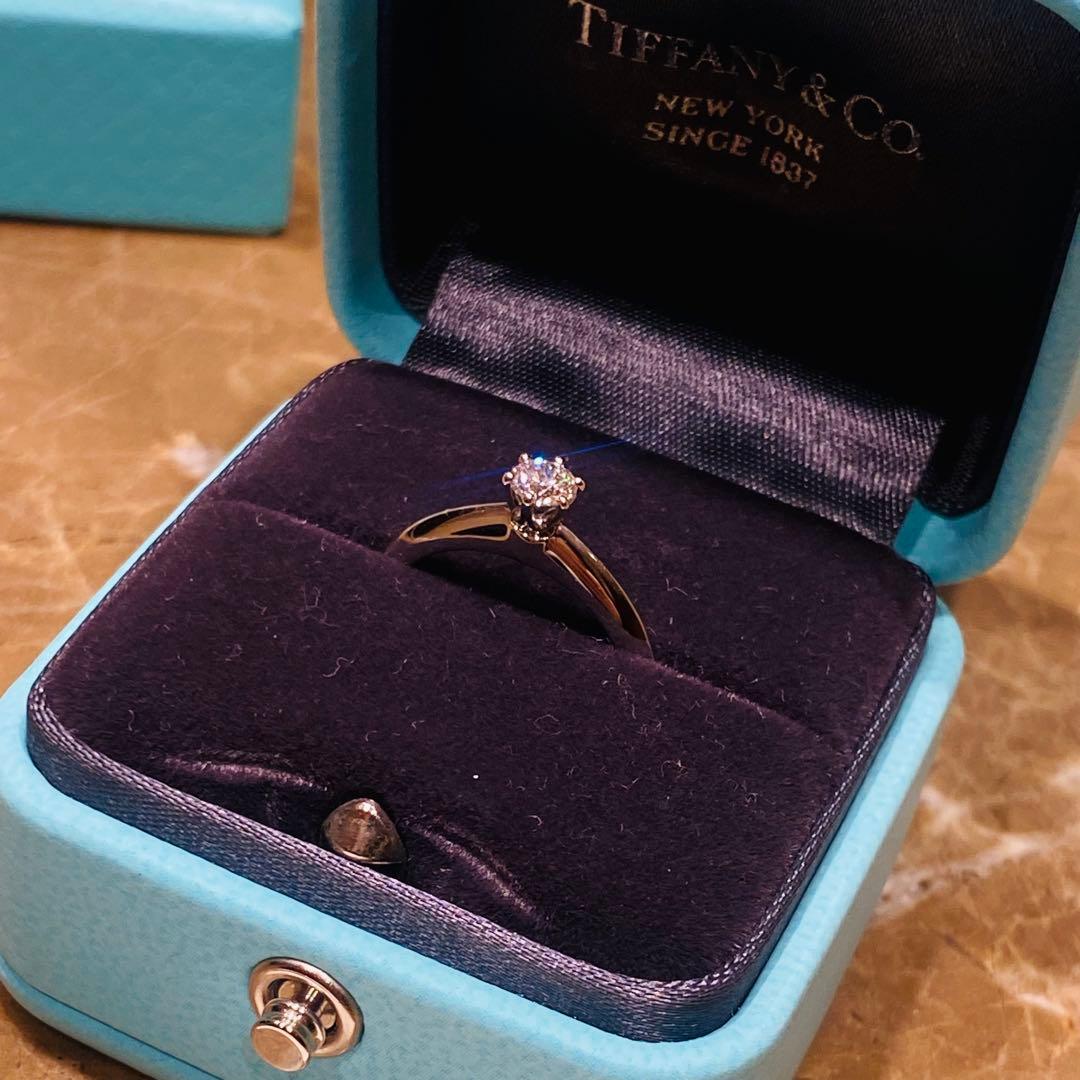 【美品】Tiffany & Co. ソリティアリング婚約指輪ティファニー2021