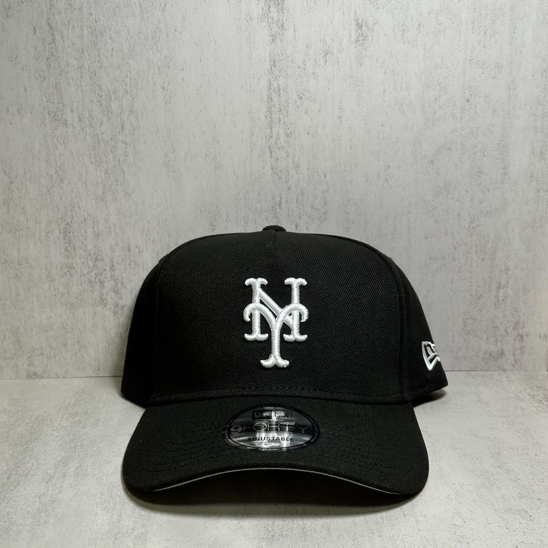 【海外限定モデル】 メッツ 9FORTY A-Frame ブラック キャップ ③