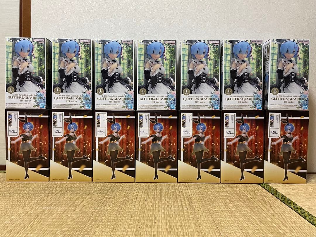 リゼロ GLITTER&GLAMOURS フィギュア レム のみで7個