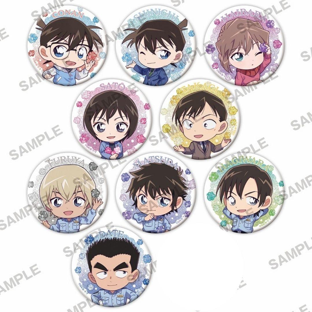 名探偵コナン こんぺいとう缶バッジ セット