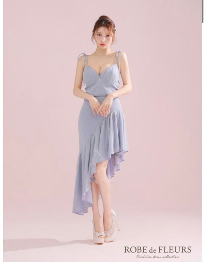 ROBE de FLEURS ライトブルー ドレス