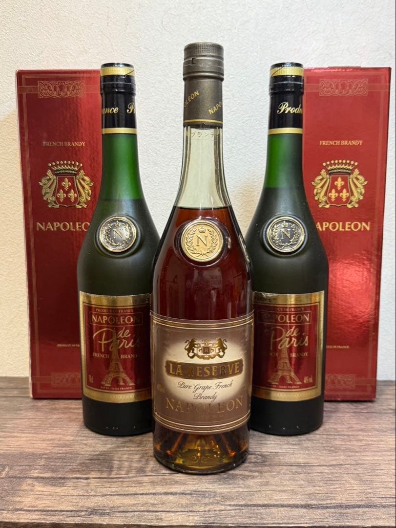 【未開封品】ブランデー　３本まとめ　パリナポレオン　　古酒　ラ・リザーブ