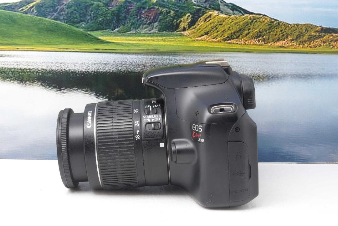 【動作確認済】Canon EOS Kiss X50 + 18-55mmレンズ