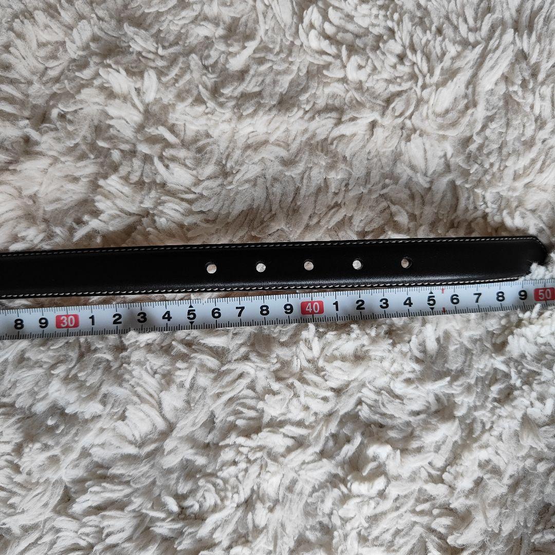 新品　COACH　コーチ　黒　ブラック　レザー　犬用首輪　М　中型犬　高級