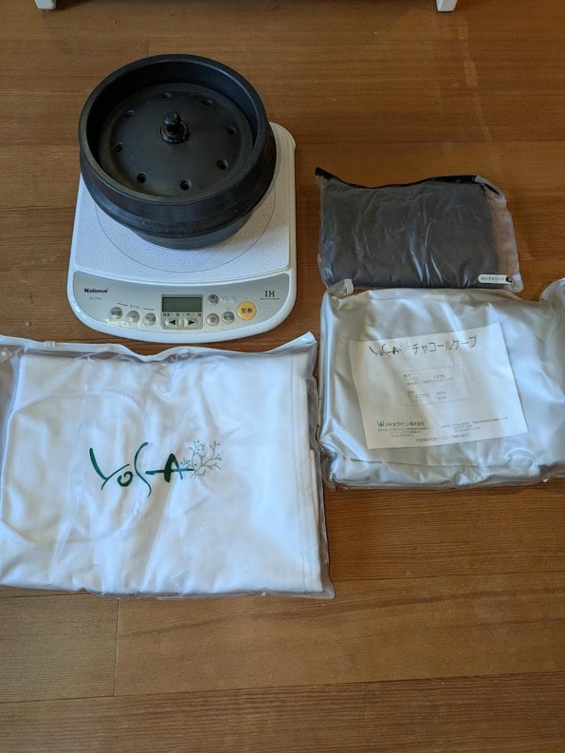 YOSA 専用　炭プレート/釜/ケープ/バスタオル（未使用）/IHヒーター