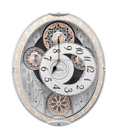 リズム時計 からくり電波掛時計スモールワールド ノエル 8MN407RH03