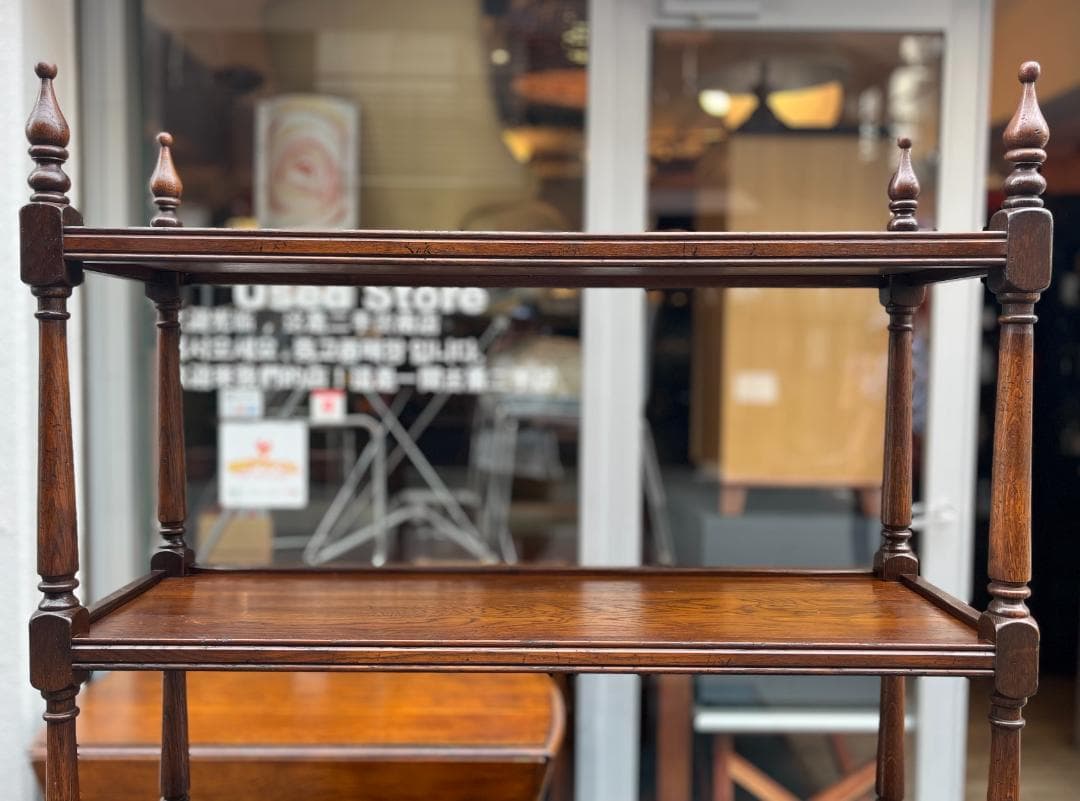 オランダ製☆ダッチカントリー／オープンシェルフ／3段シェルフ／収納家具／オーク材