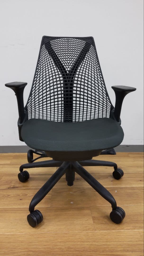 【美品】ハーマンミラー　セイルチェアブラック 黒 オフィスチェア　#22