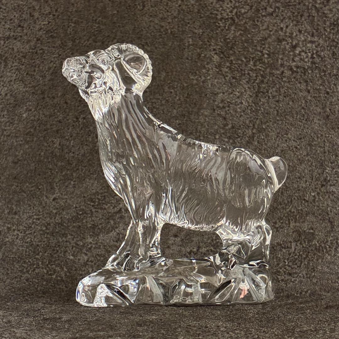 バカラ 干支 未 クリスタルガラス 置き物 オブジェ 箱付き Baccarat