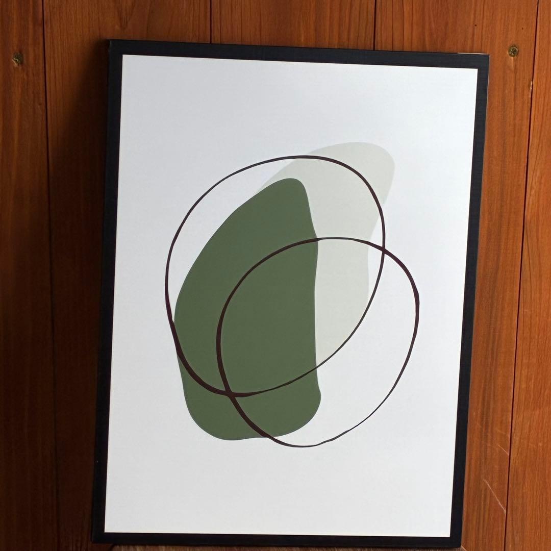 アートポスター パネル 北欧　幾何学　抽象的 ミッドセンチュリー　3枚セット