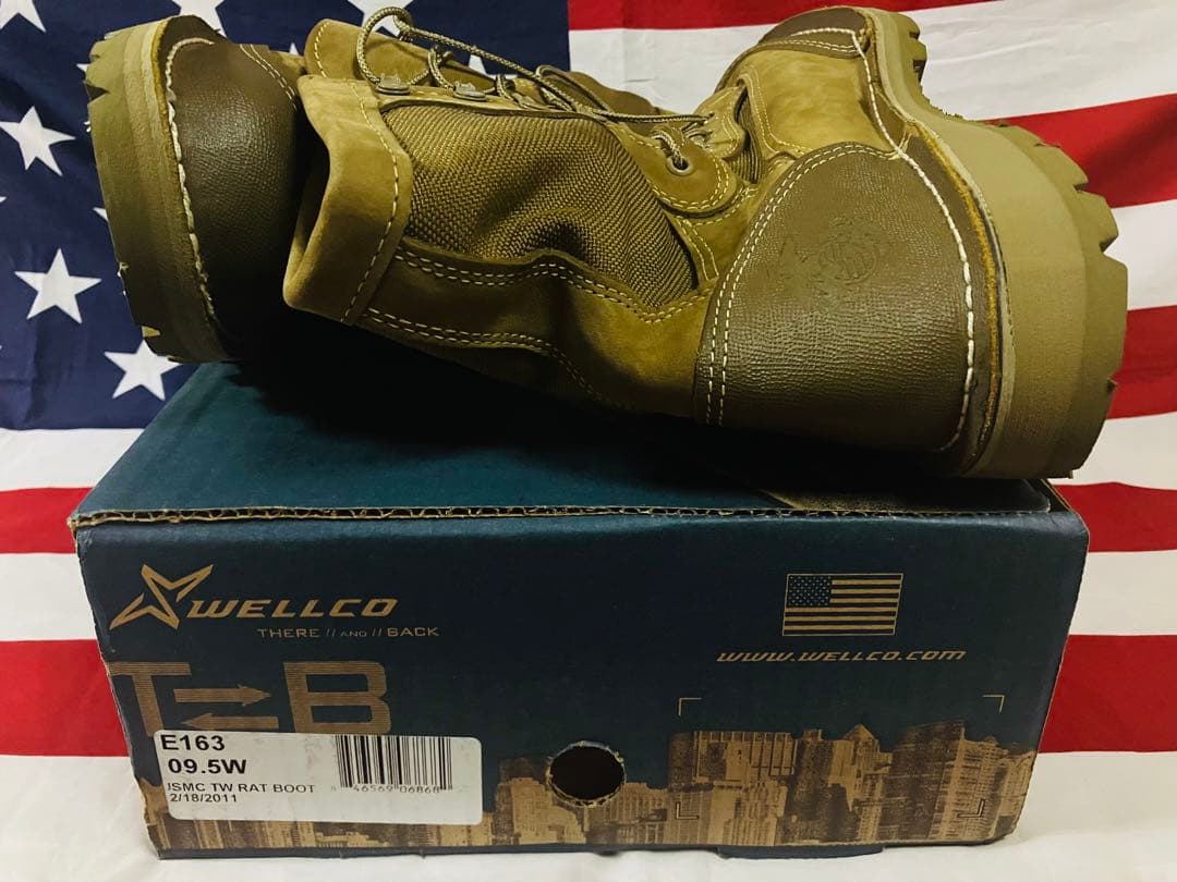 新品WELLCOウェルコUSMC RATブーツ9W/ 27.5cm 軍モノ