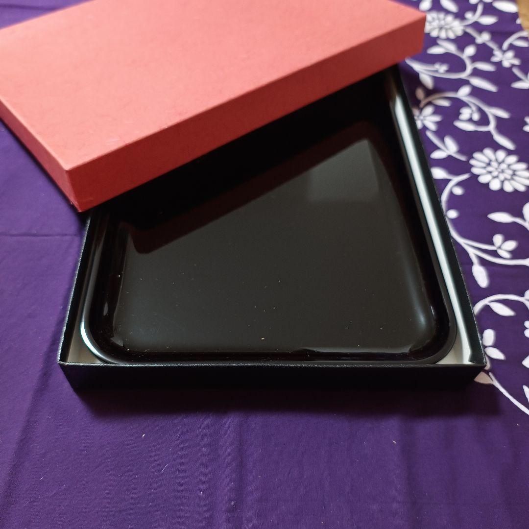 高岡漆器 漆塗り黒膳 9号