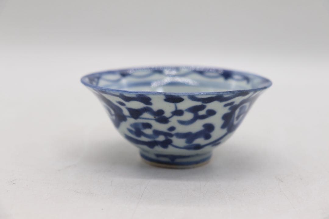 中国　清時代　染付茶碗5点① 茶器　送料込み250801