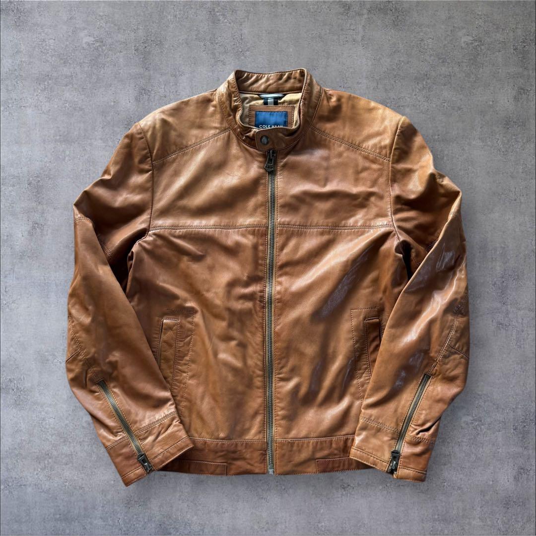 COLE HAAN コールハーン　ゴートスキン M ブラウン　ライダースY2K