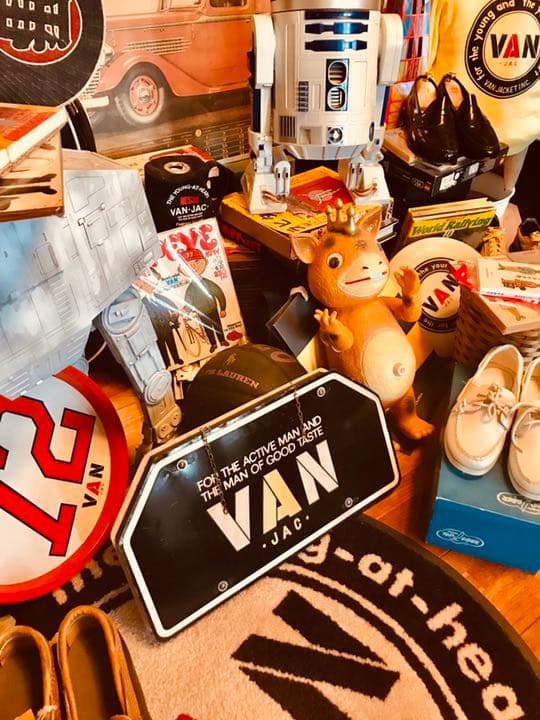 値引！昭和VAN金字塔お宝放出！店内看板スチール製、表裏看板　大変貴重です。