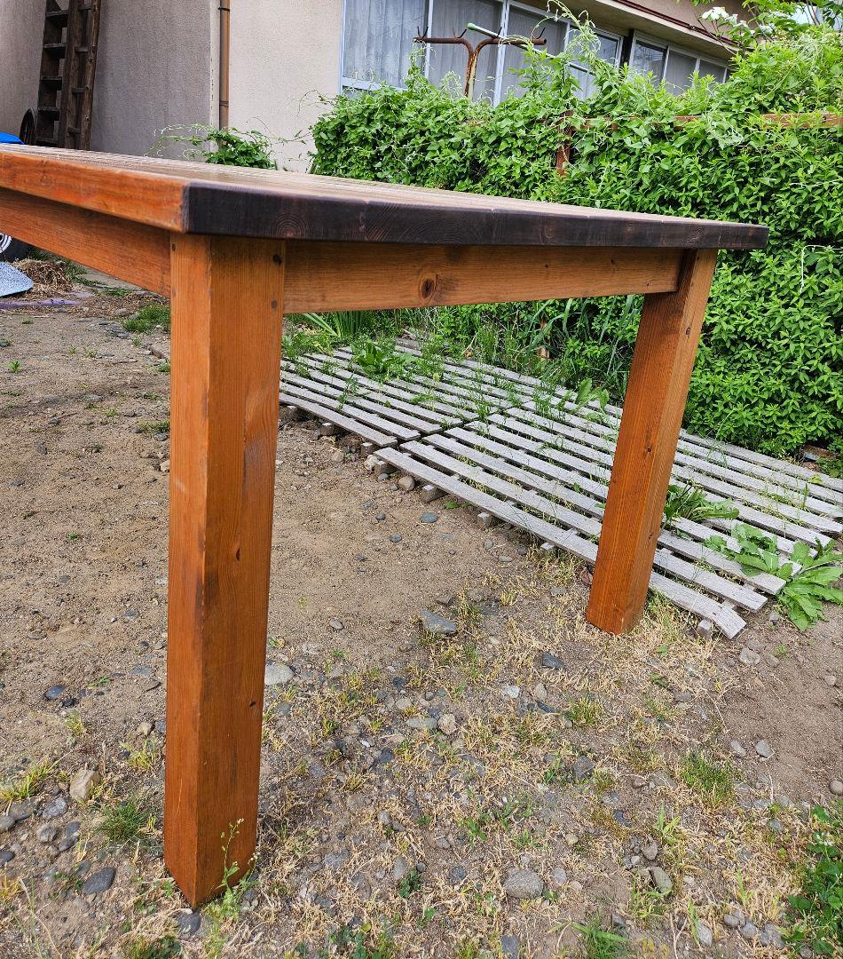 専用ヴィンテージ 無垢材 ダイニングテーブル 木製 古材 作業台カフェ アトリエ