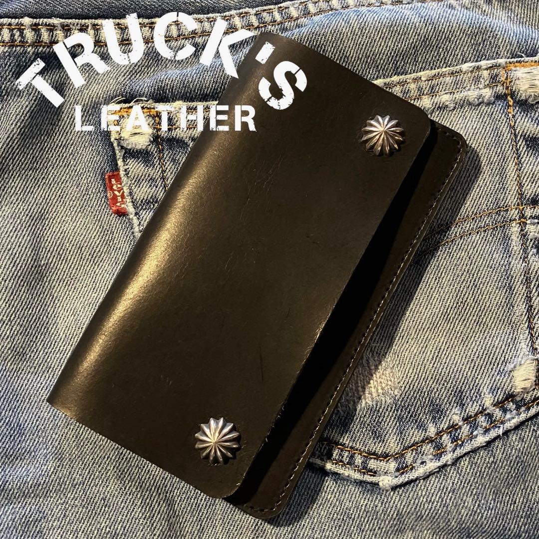 薄型ミドルトラッカーウォレット アポロコンチョ シルバー925 栃木レザー