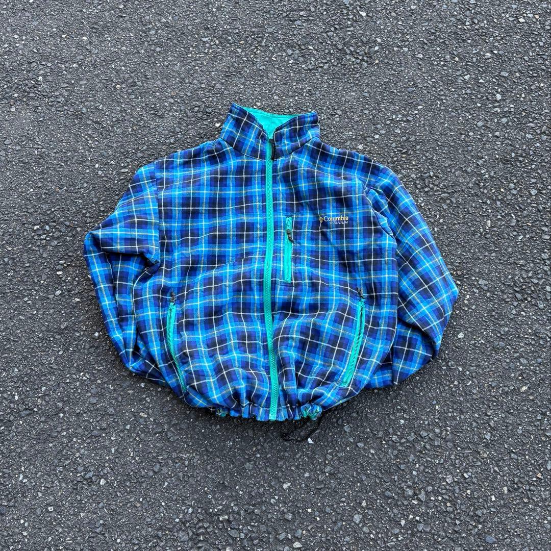 90's コロンビア リバーシブル チェック ジャケット アーカイブ テック