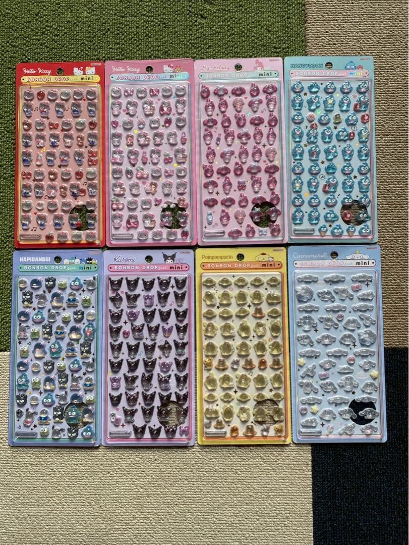 サンリオ ボンボンドロップミニシール 8枚セット
