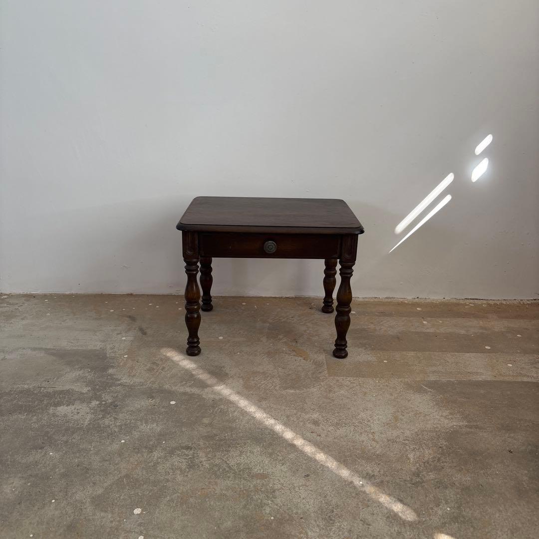 アンティーク　木製座卓 引き出し付き　古道具　骨董