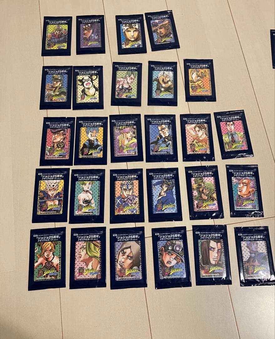 27種33枚セット ジョジョの奇妙な冒険 25周年　メモリアルカード