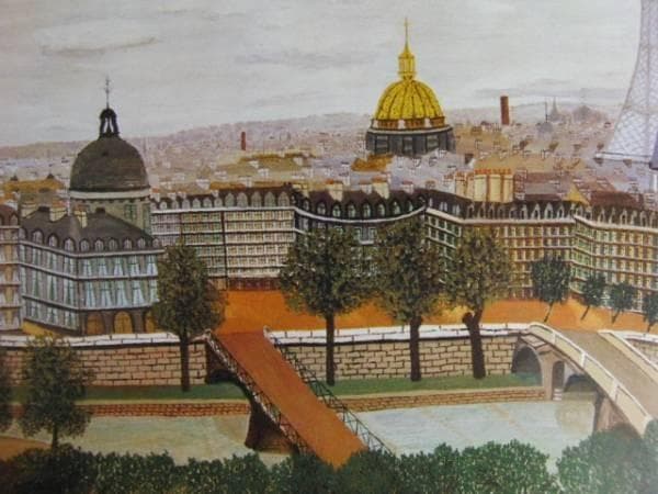 レオン・グリフ、フランス学士院、希少画集画、新品額装付