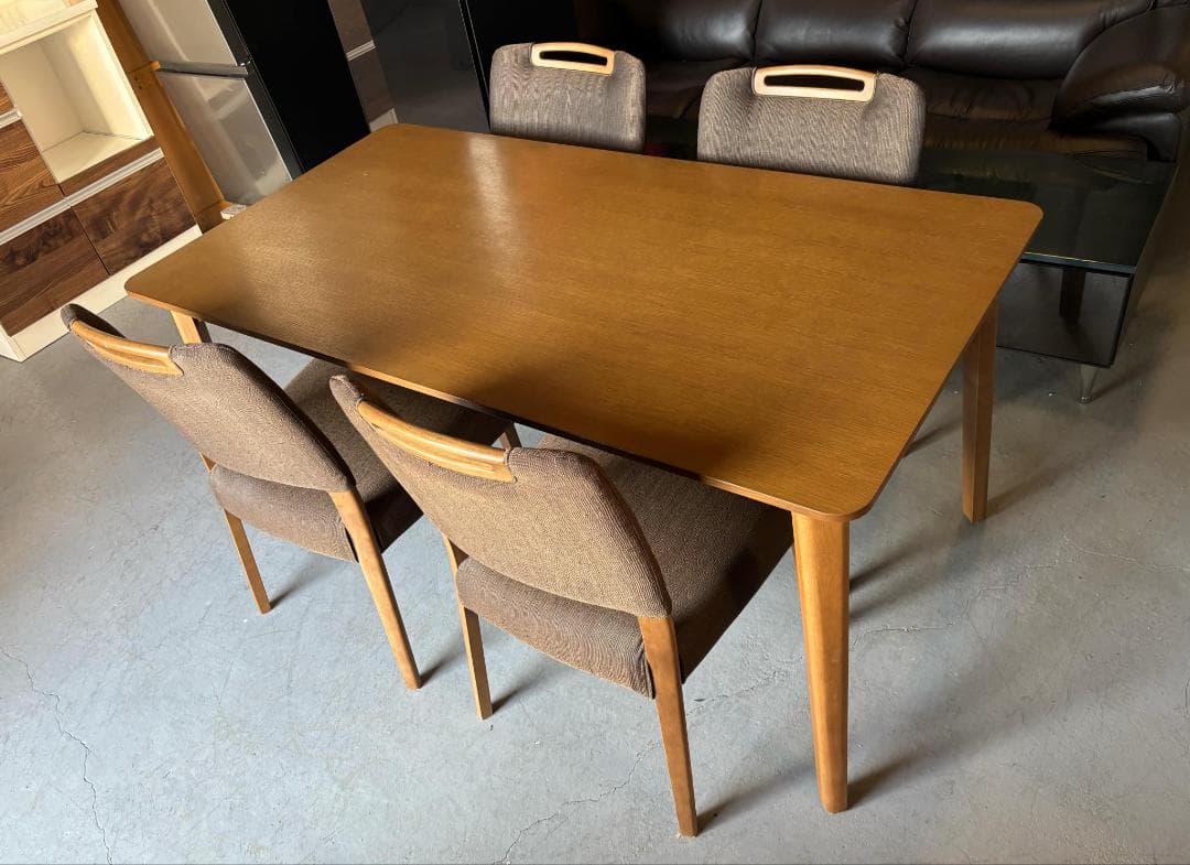 リアル様直接引き取り専用 NITORI モダンダイニング5点セット、幅150cm