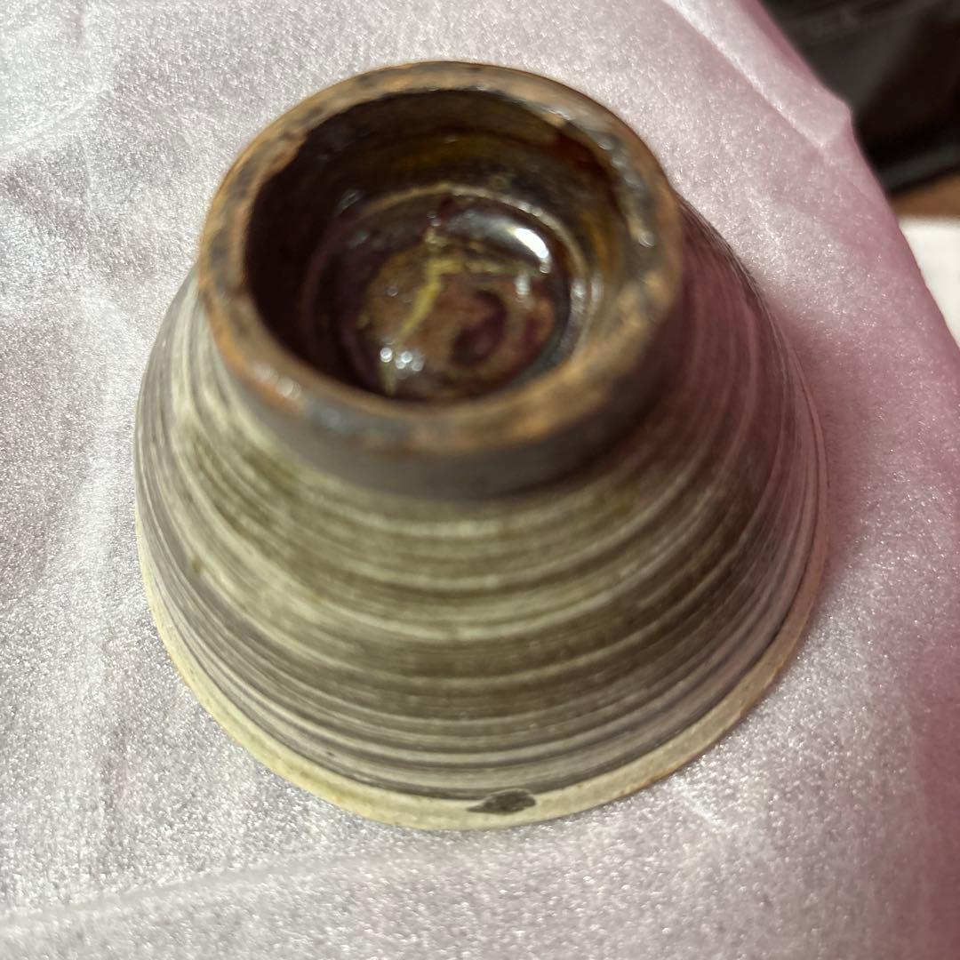 国宝　金城次郎　長男　壺屋焼 やちむん 金城敏男 酒器 琉球　魚紋　ぐい呑み