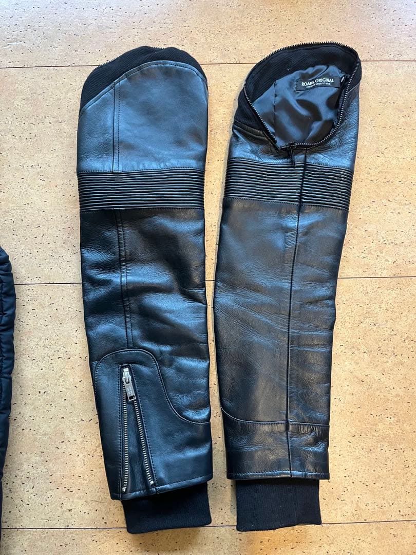 ROARS ORIGINAL ベストレザーシャーリング革袖 希少モデルMサイズ