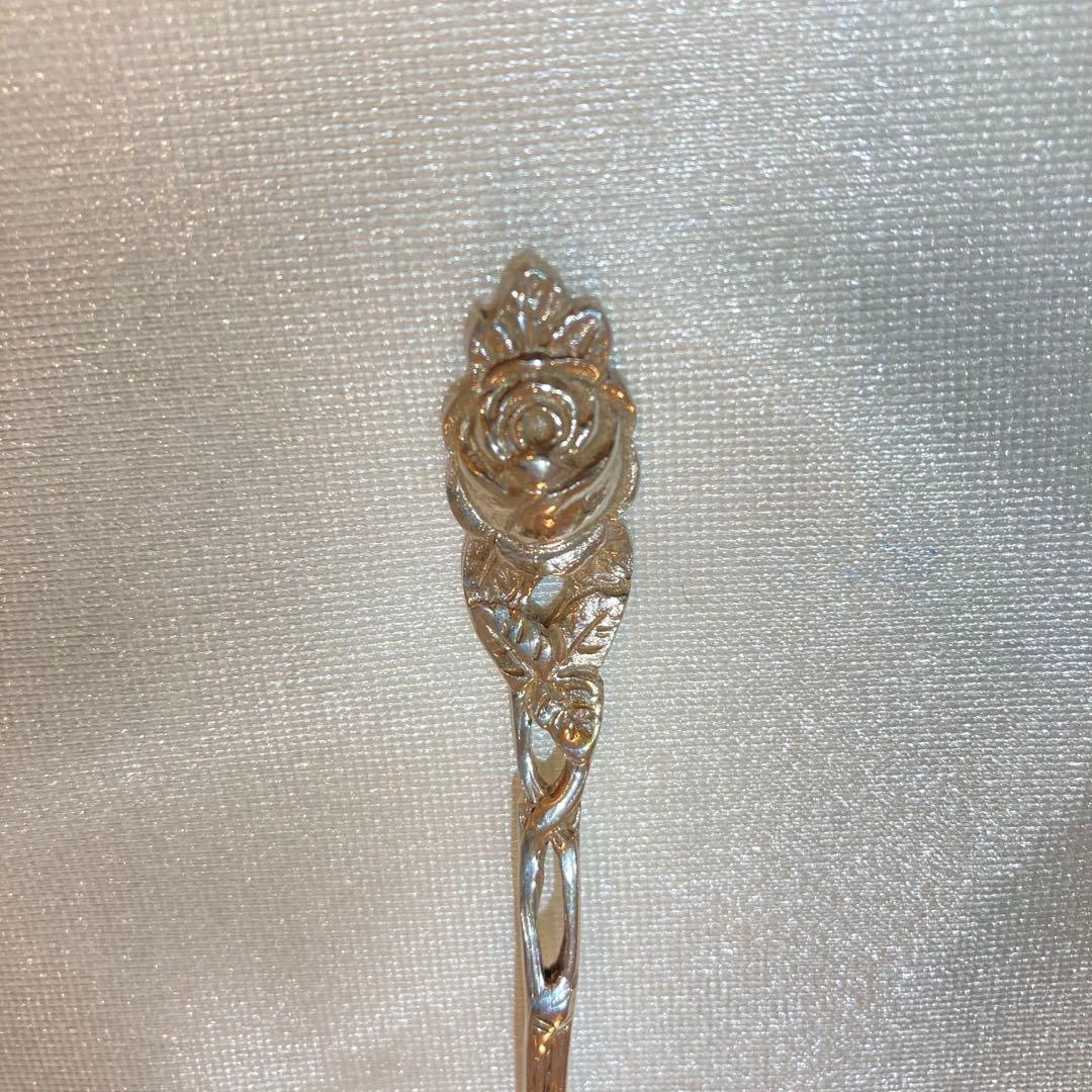 54【Adam Manns】 ヒルデスハイムローズ純銀フォーク 6本