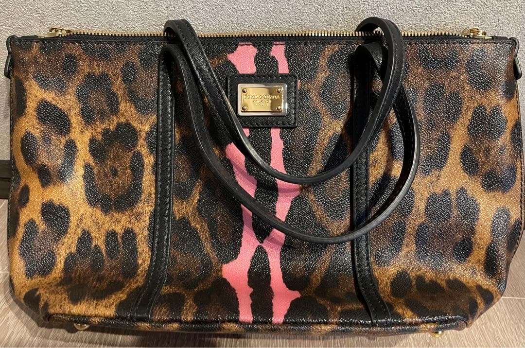 D&G レオパード ヒョウ柄 ハンドバッグ