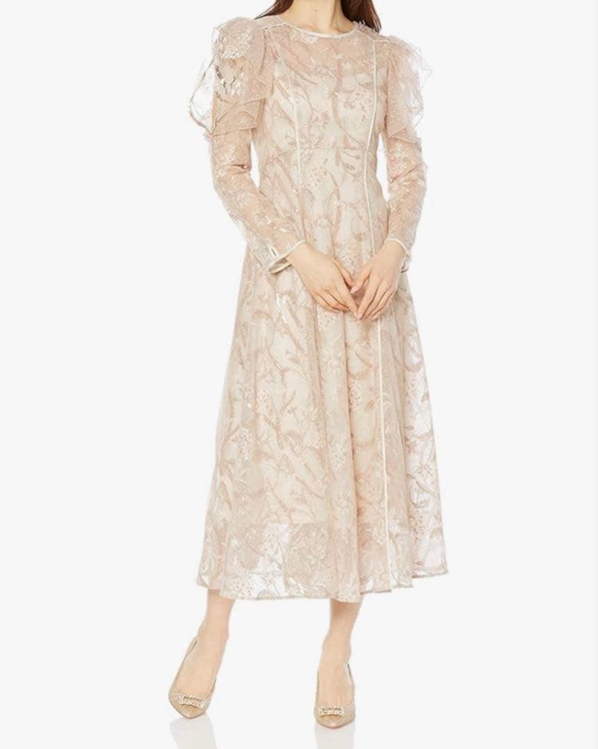 SNIDEL シャイニーエンブロイダリーワンピース　オケージョン