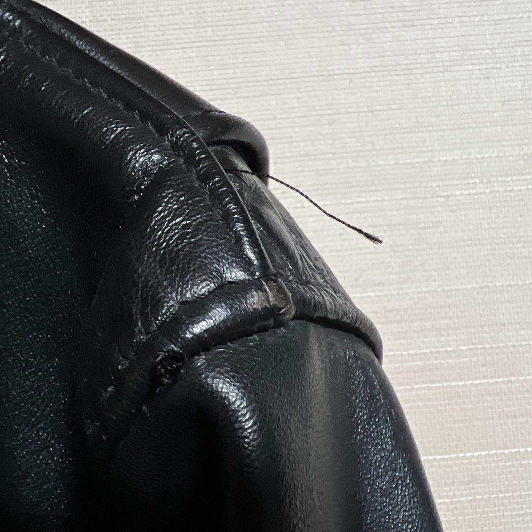 SCHOTT 馬革ライダース　黒　642H