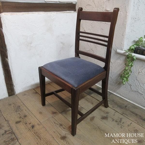 イギリス アンティーク 家具 ダイニングチェア マホガニー 英国 4187e