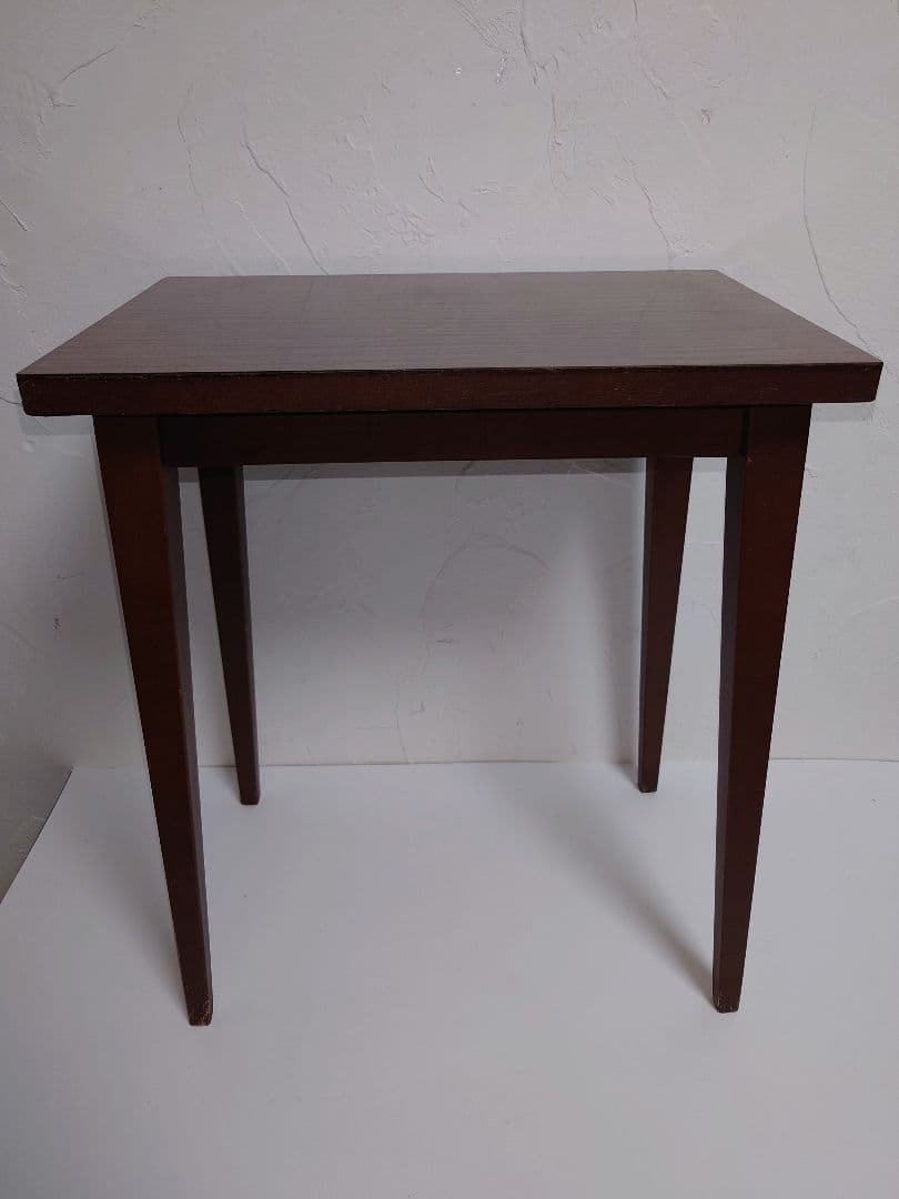 木製 テーブル サイドテーブル ミニテーブル デコラトップ 小机 昭和レトロ