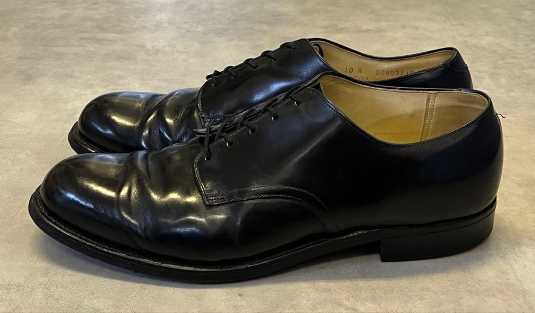 70'S アメリカ軍 US NAVY レザーソール サービスシューズ 10R