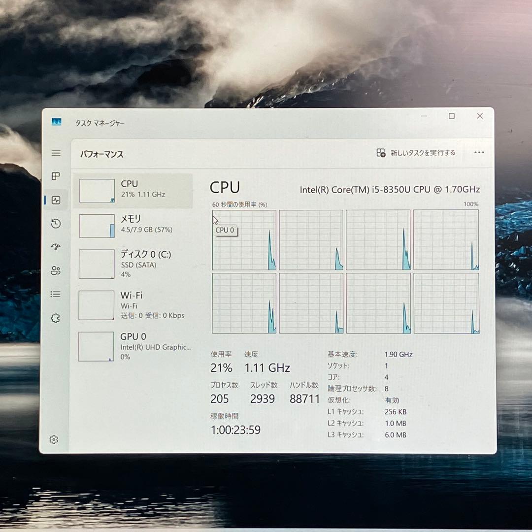 Let's note Win11 8世代i5/RAM8GB/SSD256GB 4