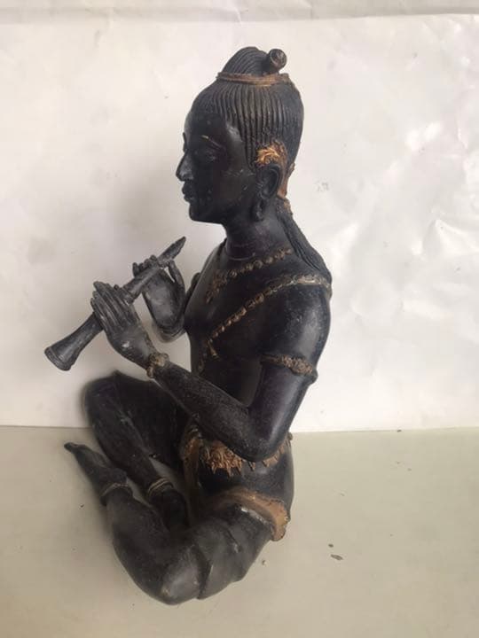 仏像，古董，珍藏，古銅製撒金，鎮宅，辟邪，古美術品，高2⃣️9⃣️cm，重3⃣️5⃣️0⃣️0⃣️克