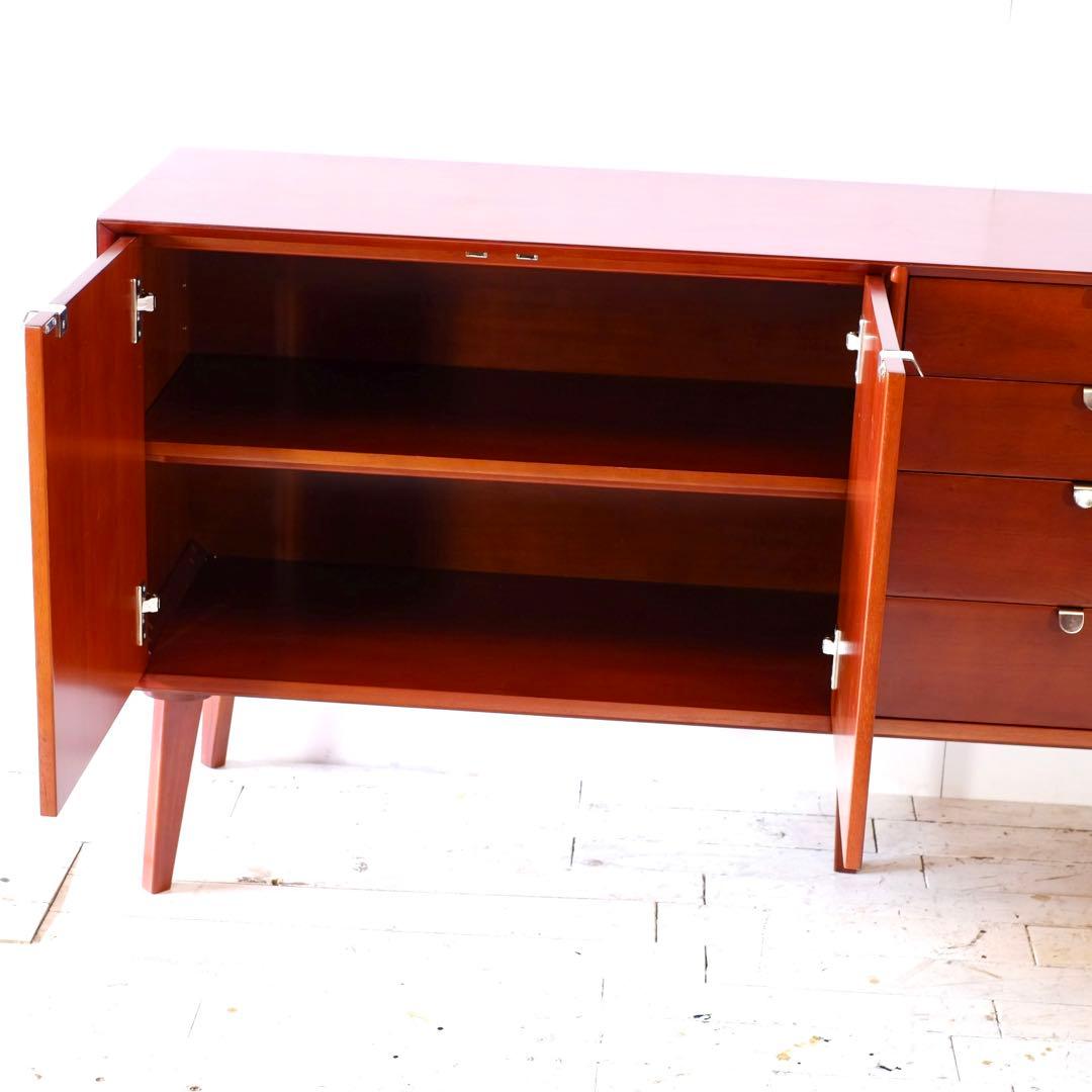 J 新品 北欧 160cm リビングボード キャビネット サイドボード 収納