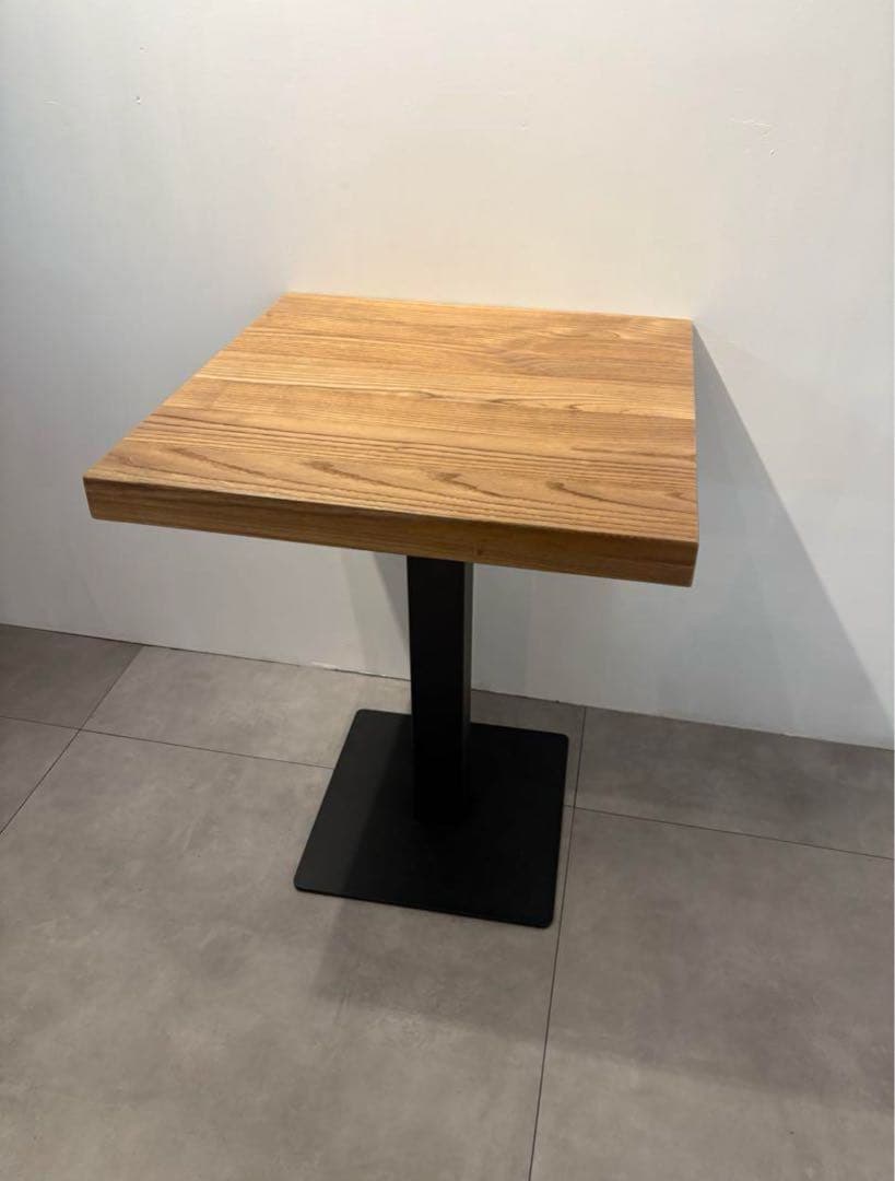 Coco　カフェ倒産品！ナチュラルウッド正方形テーブル③