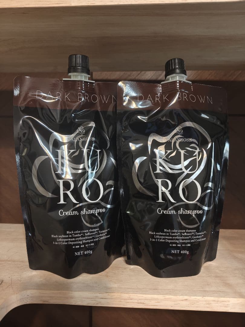 ダークブラウン クリームシャンプー 400g×2個セット