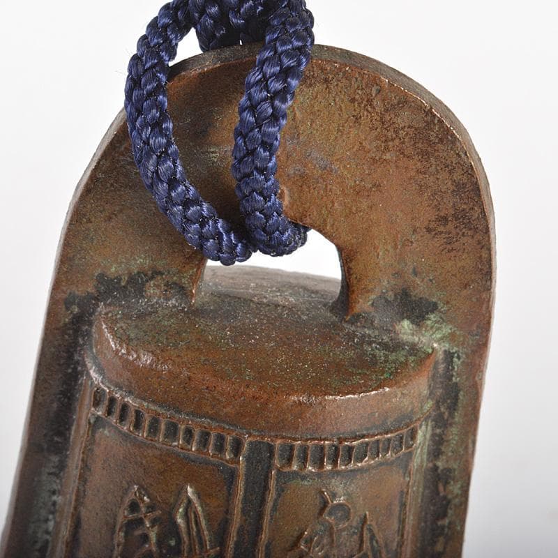 高岡銅器　古賀忠雄　鋳銅　卓鈴　置物　共箱　N　5946