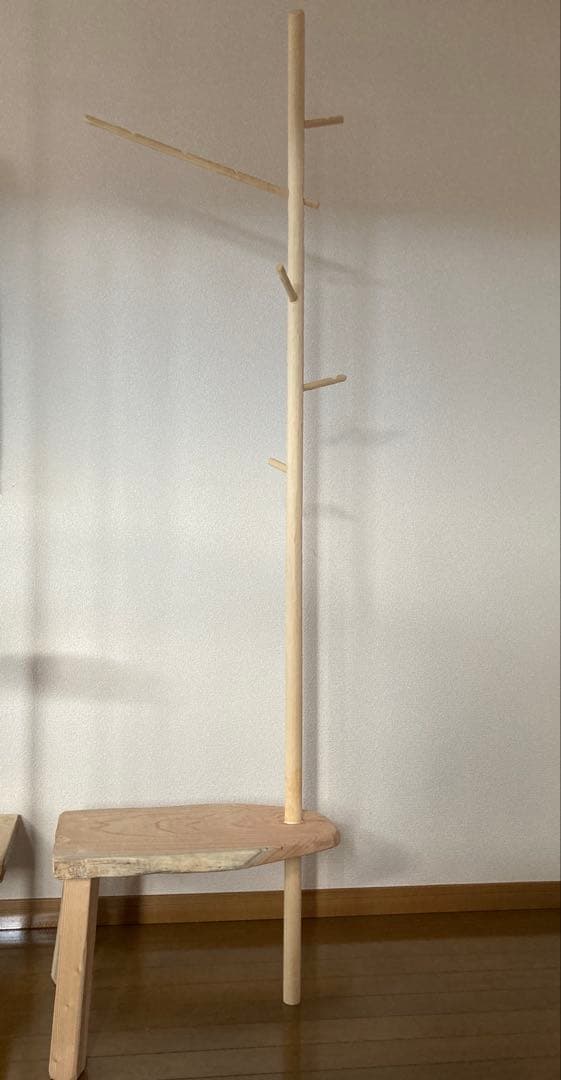 み*ん様 SENDAN 一枚板使用ハンドメイドハンガーラック