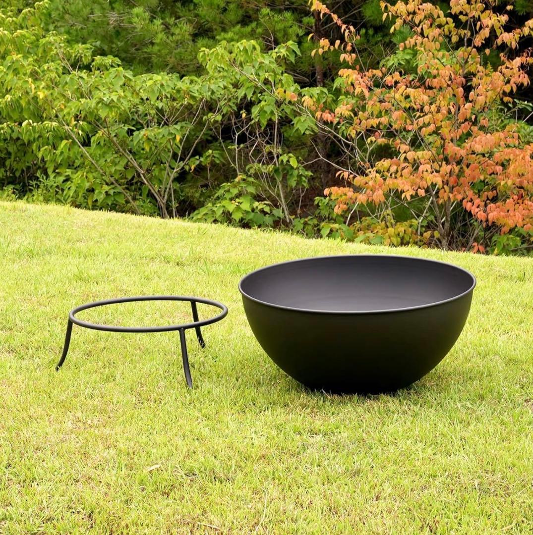 B 新品 アウトレット ファイヤーピット ボウル 81cm 焚き火台 大型 深型