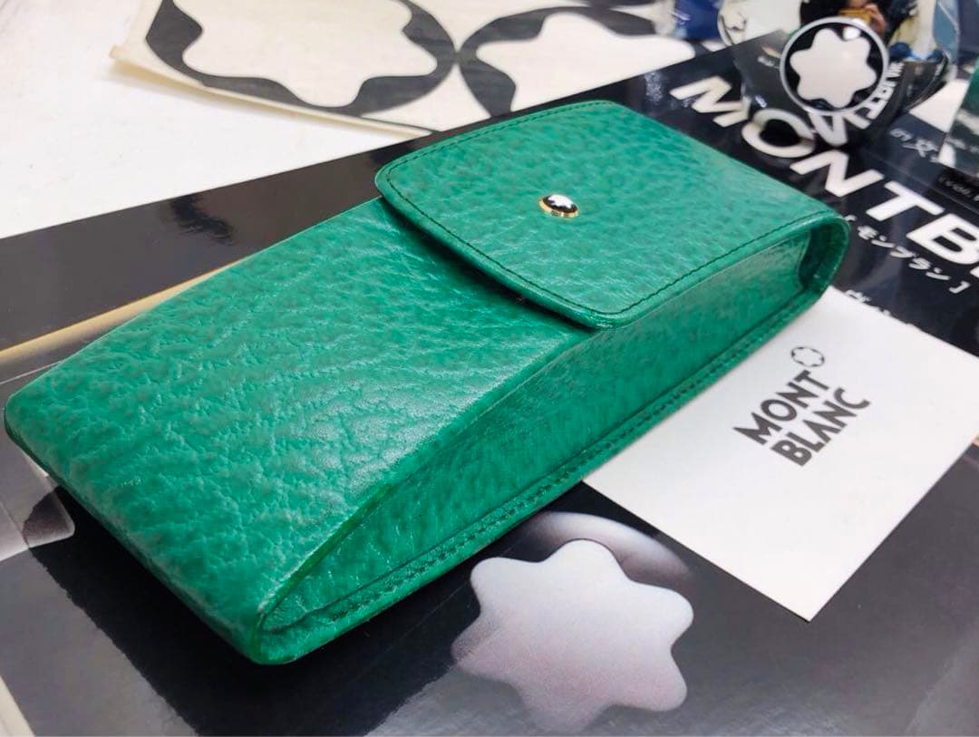 モンブラン　マイスターシュテイック★かなり入手の難しいルグラン本革★大型3本差し