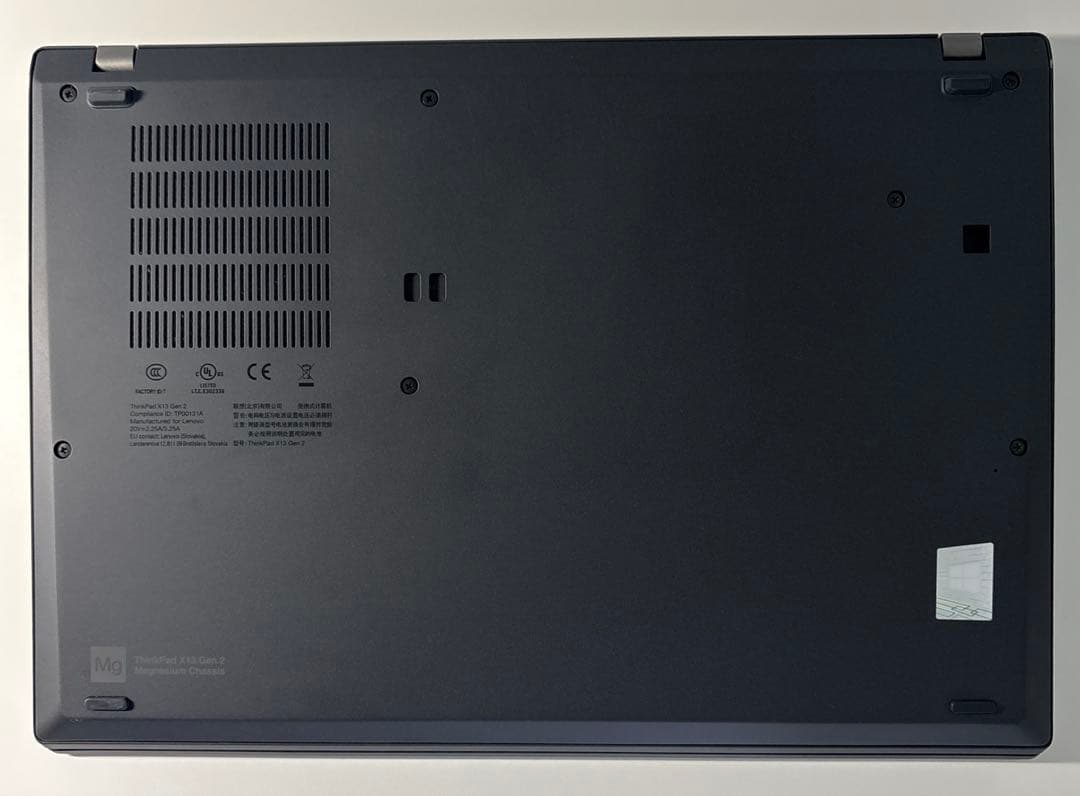 【美品】ThinkPad X13インテル第11世代i5⭐️バッテリー99.9%