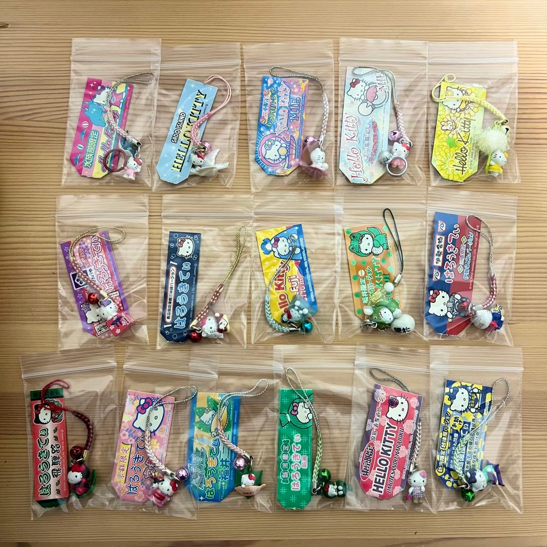 ご当地ハローキティ ストラップ 68個セット まとめ売り