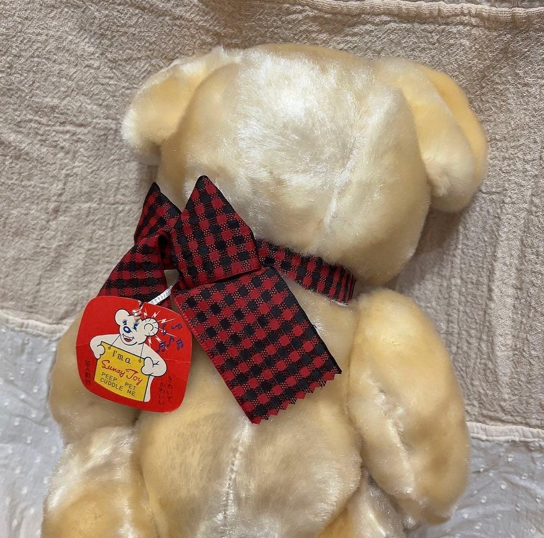 箱付き　当時物　昭和レトロ　ぬいぐるみ　くま　人形　テディベア　レトロ